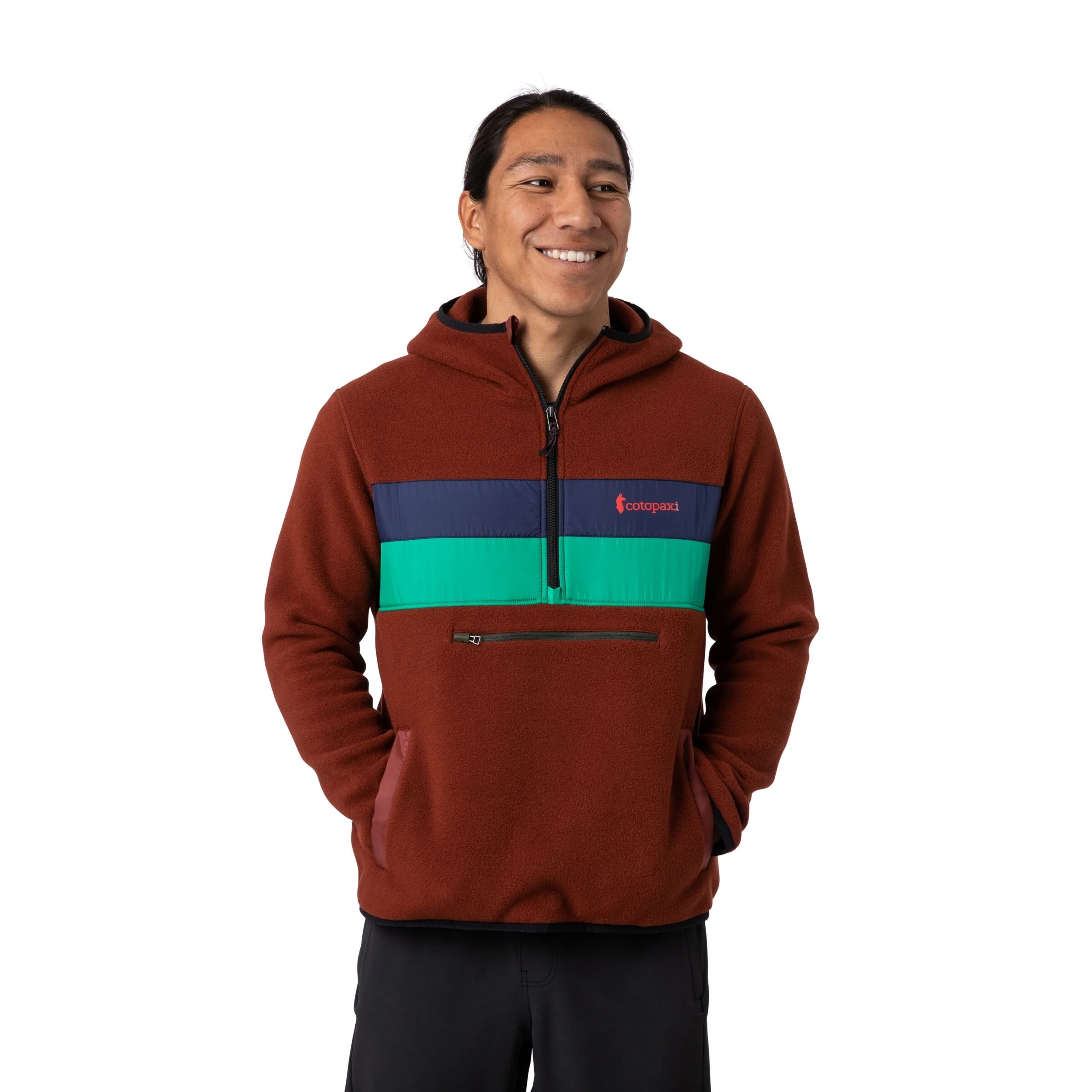 Teca Fleece Hooded Half-Zip Jacket - Recycled - Men's - Image 11