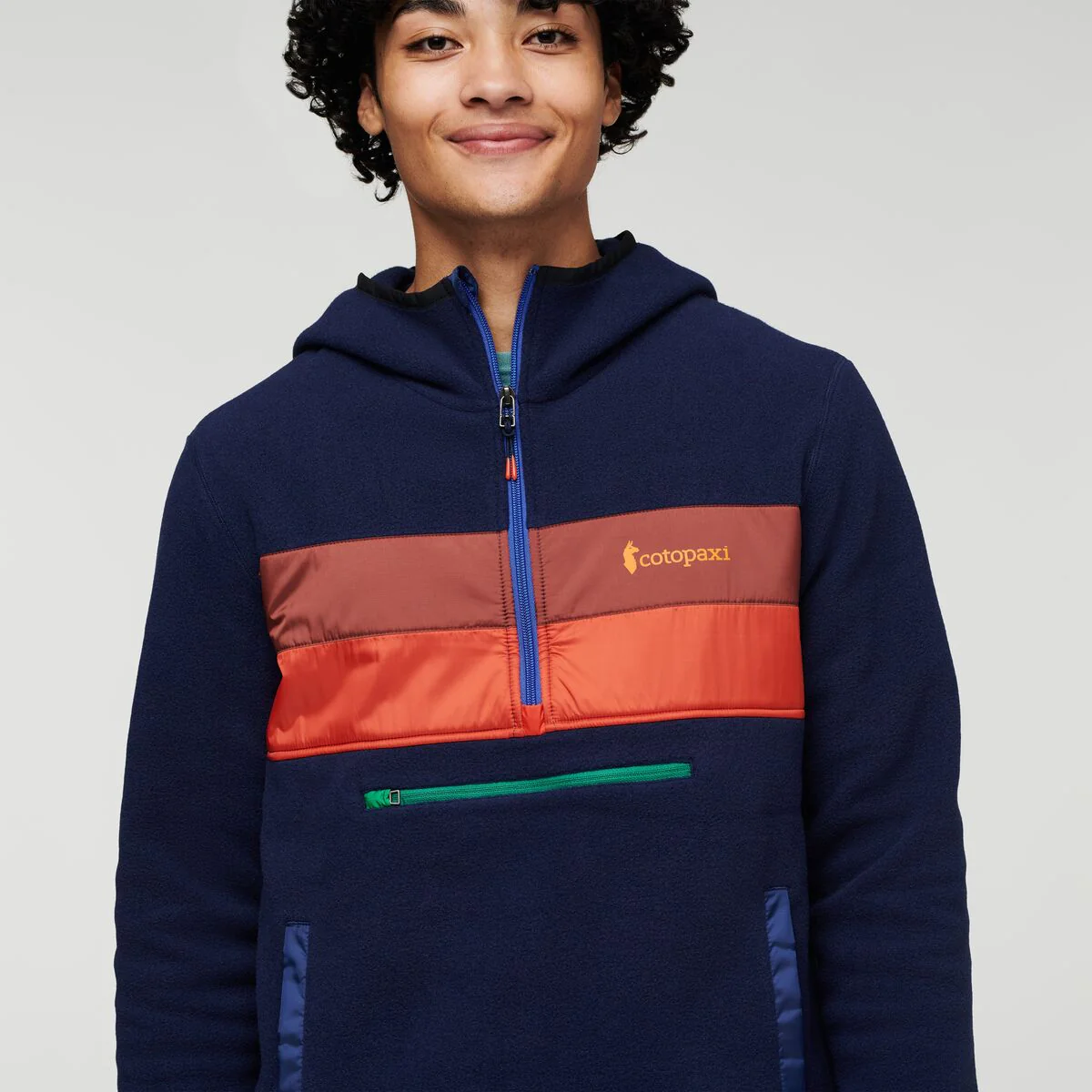 Teca Fleece Hooded Half-Zip Jacket - Recycled - Men's - Image 3